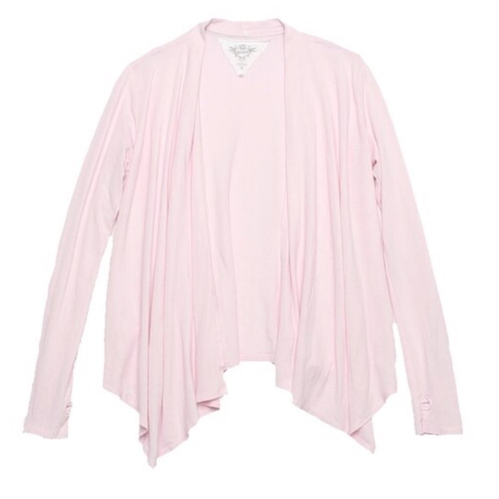 GIRL LONG SLEEVE BRUSHED HACCI WRAP WITH THUMBHOLE
